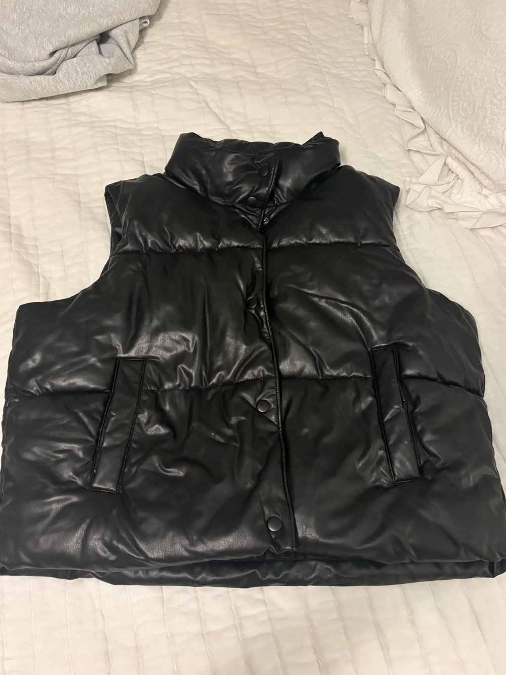 Old Navy faux leather vest